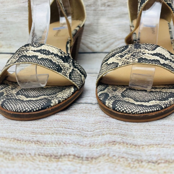 Lucky Brand Ressia Size 10M Women Leather Ankle Strap Heel Sandals - Picture 5 of 11